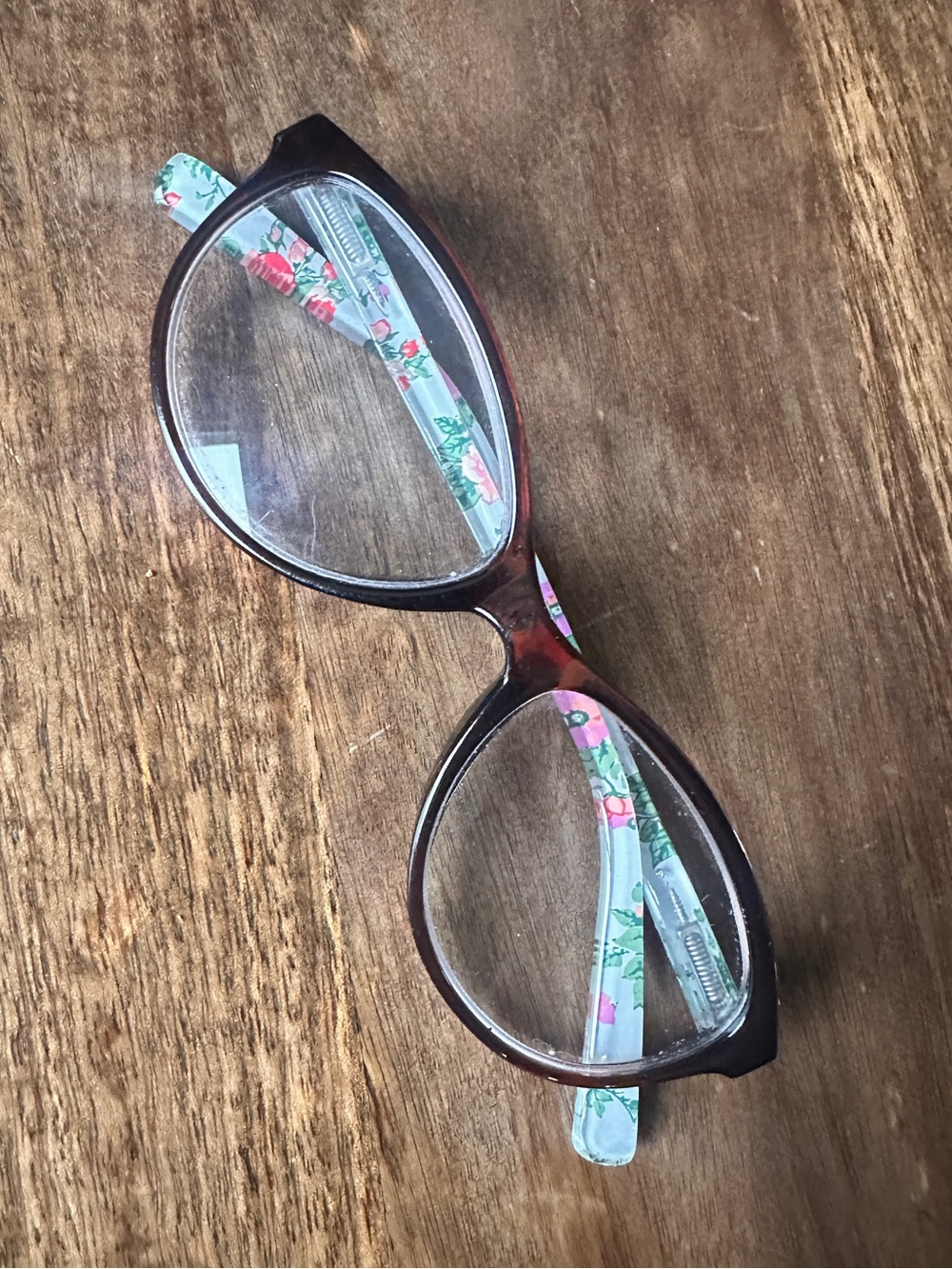 Lulu Guinness Floral Tortoise/brown Designer Eyeglass Frames 53-15-145